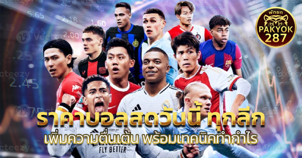 ราคาบอลสดวันนี้ ทุกลีก