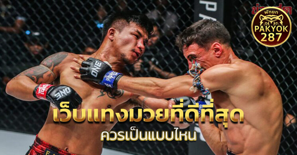 เว็บแทงมวยที่ดีที่สุด