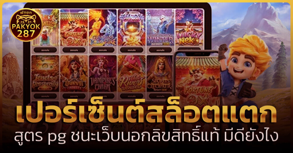 เปอร์เซ็นต์สล็อตแตก